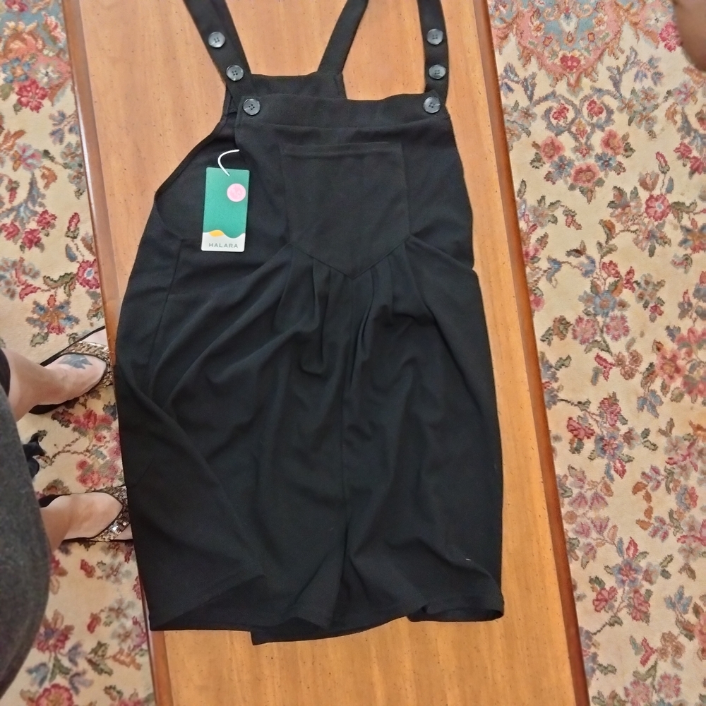 Halara Black Shorts Overalls Very Cute Nwt (1 Only Nwt) 2 Other Sets Incl